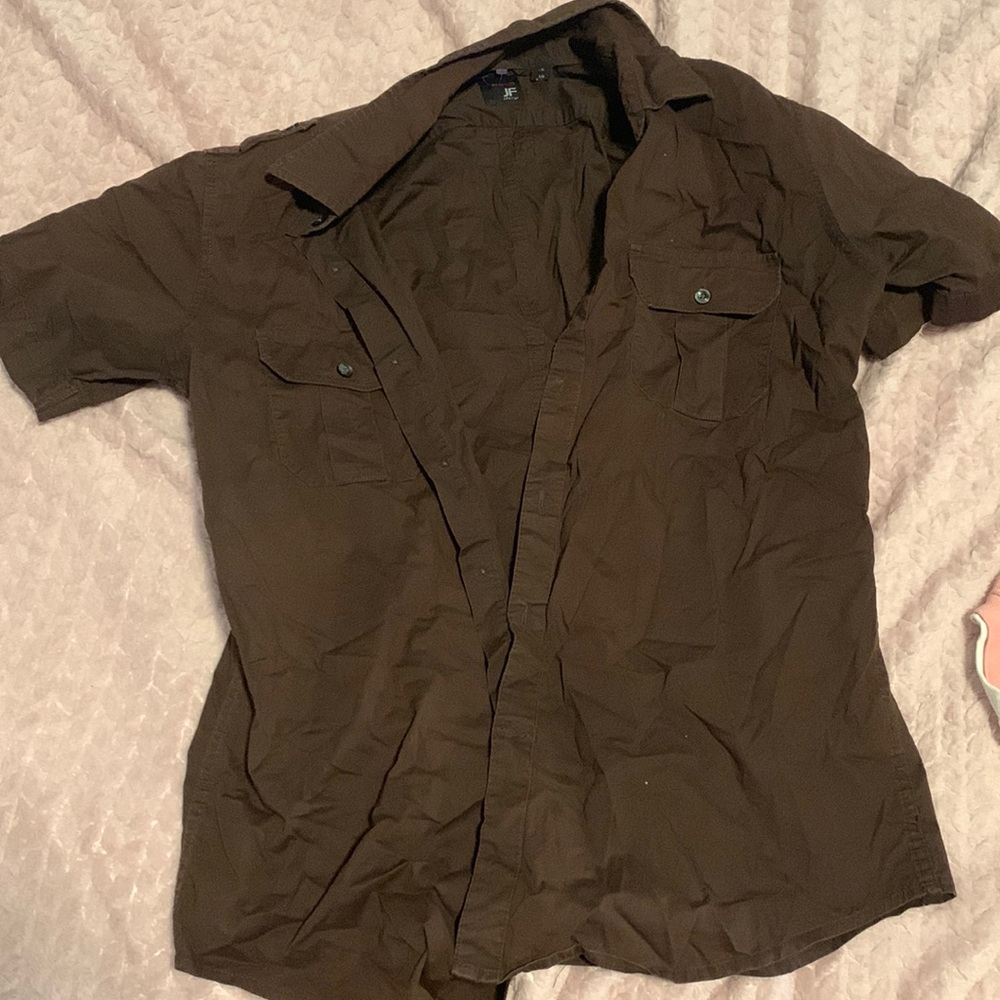 brown cardigan